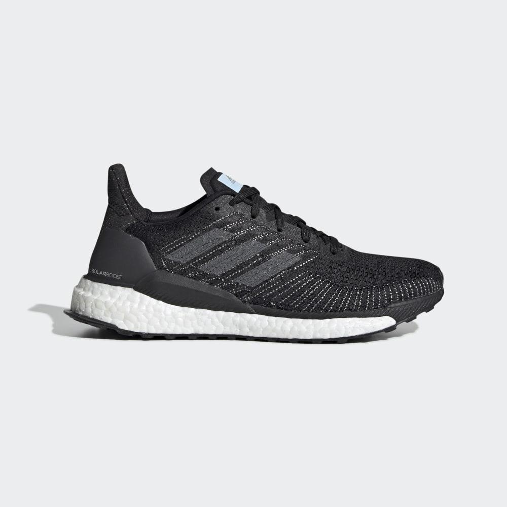 Adidas Women's Solarboost 19 Walking Shoes Black/Grey/Blue Ireland EF1416